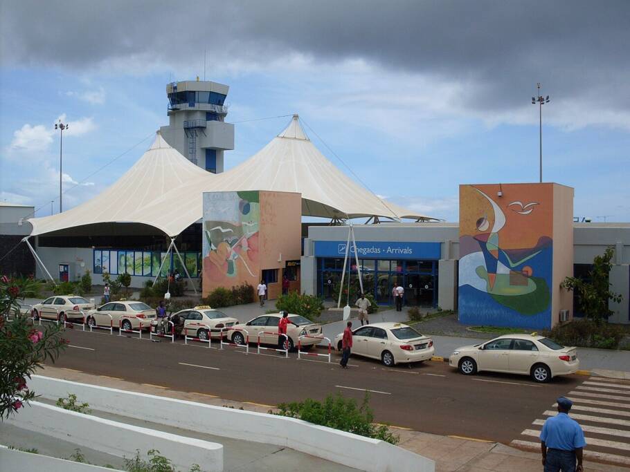 Aeroporto Internacional Nelson Mandela, na capital Praia