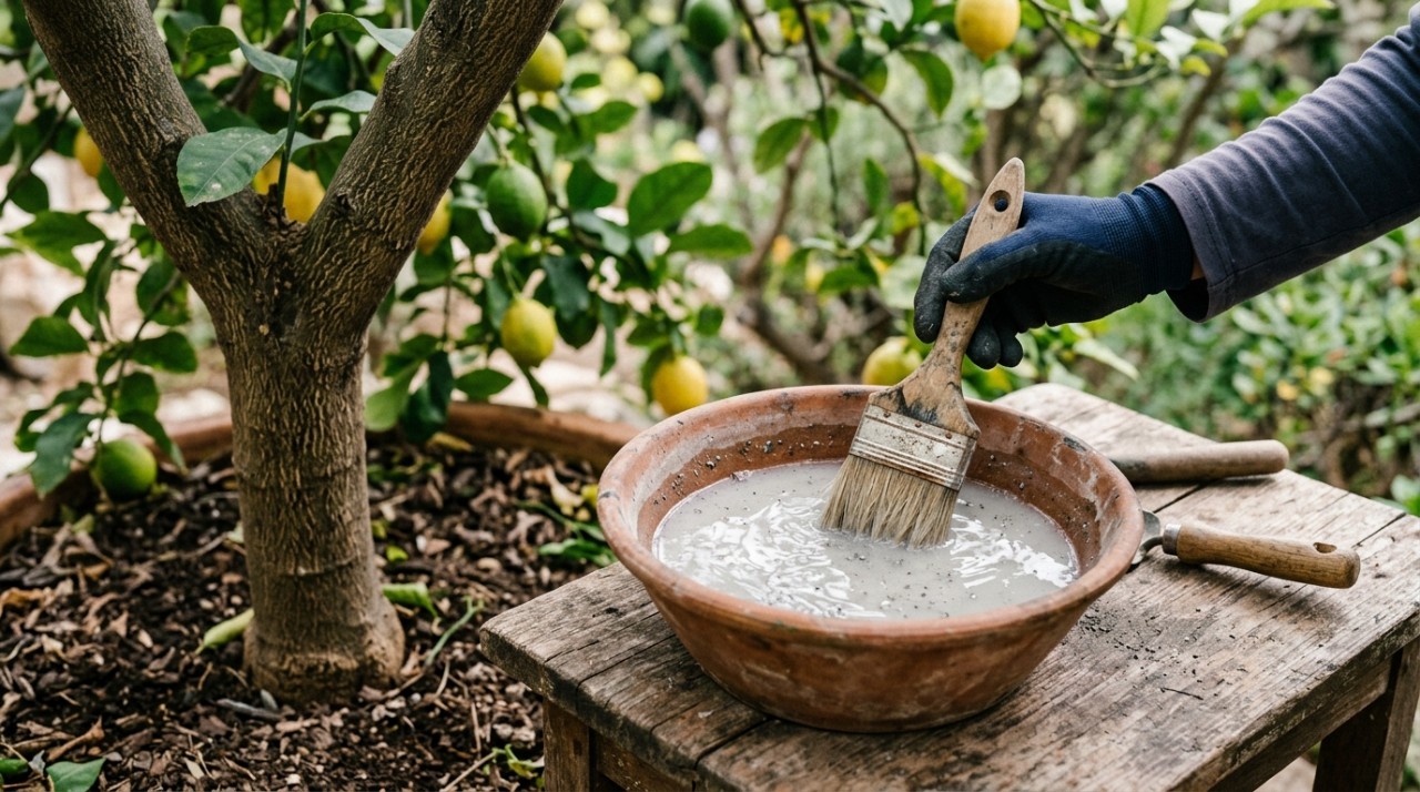 Na primavera, o limoeiro entra em uma fase de crescimento mais ativo, com novos brotos, folhas e flores.