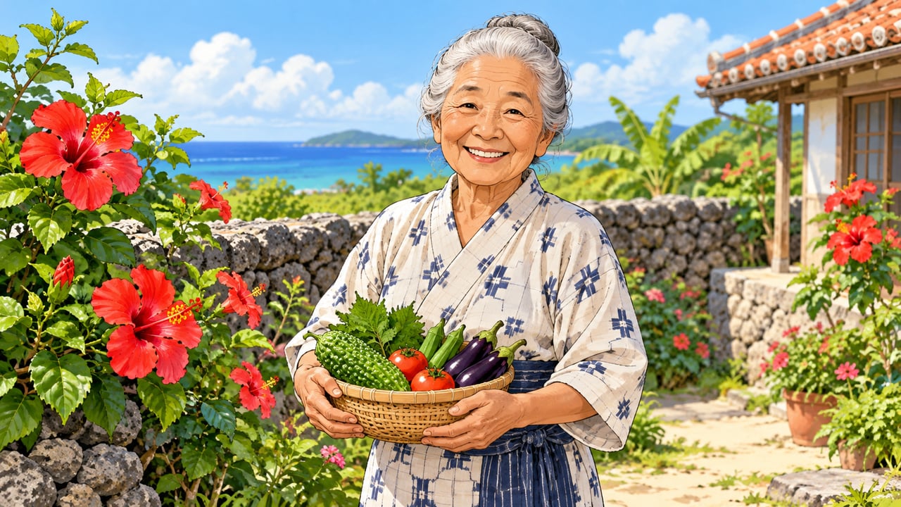 O costume ligado a Okinawa não representa todos os japoneses, que variam entre famílias e gerações – Imagem ilustrativa criada por inteligência artificial