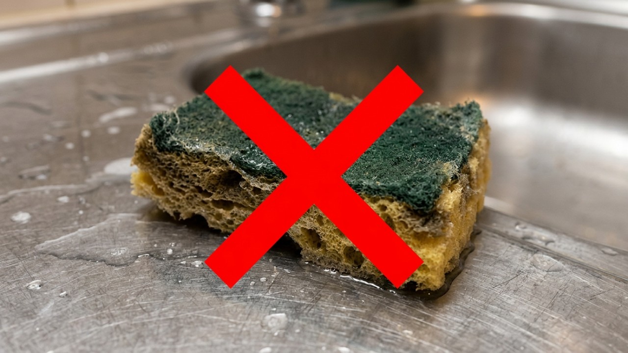Especialistas recomendam a substituição das esponjas tradicionais por escovas plásticas mais higiênicas.