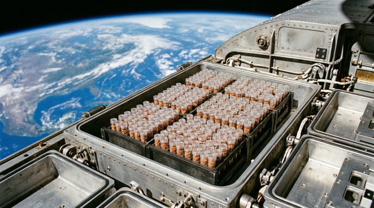 Ao contrário do que a história pode fazer parecer à primeira vista, os tomates não cresceram no espaço.