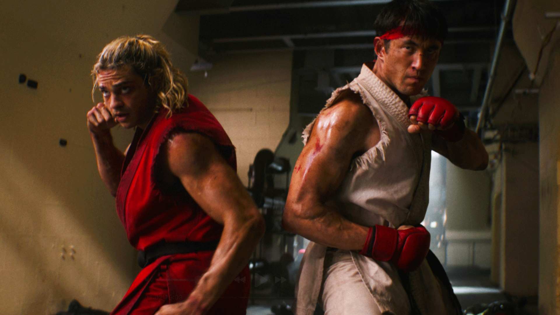Ryu e Ken em cena de Street Fighter