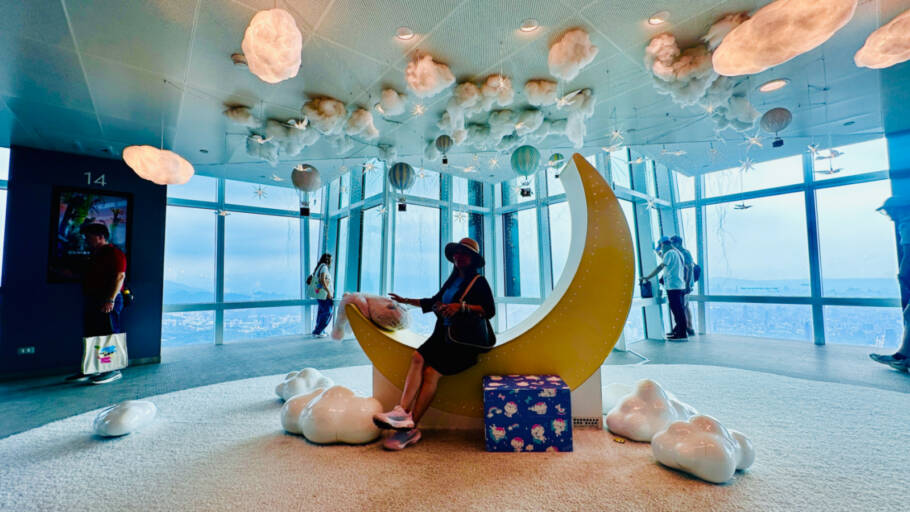 Observatório do Taipei 101 tem ambientes instagramáveis