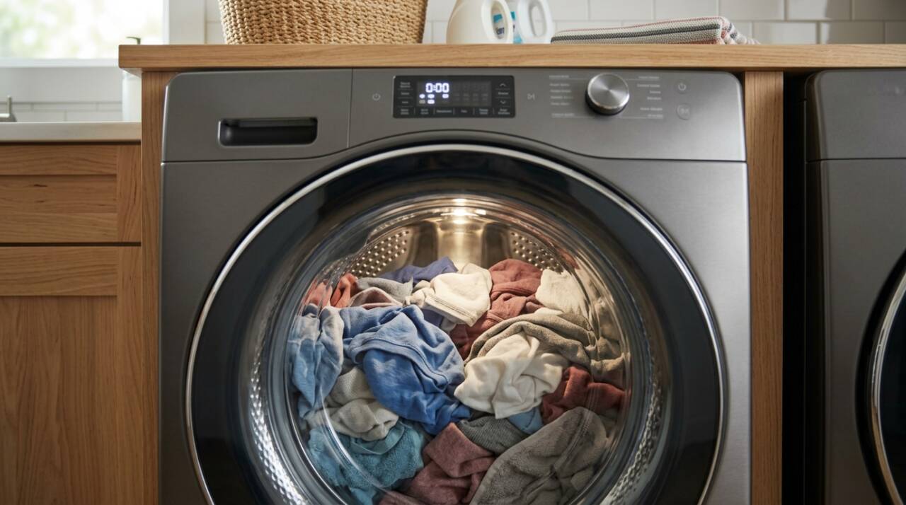 Como economizar água e energia ao lavar roupas? Entenda por que cargas muito pequenas ou muito cheias podem reduzir a eficiência da máquina.