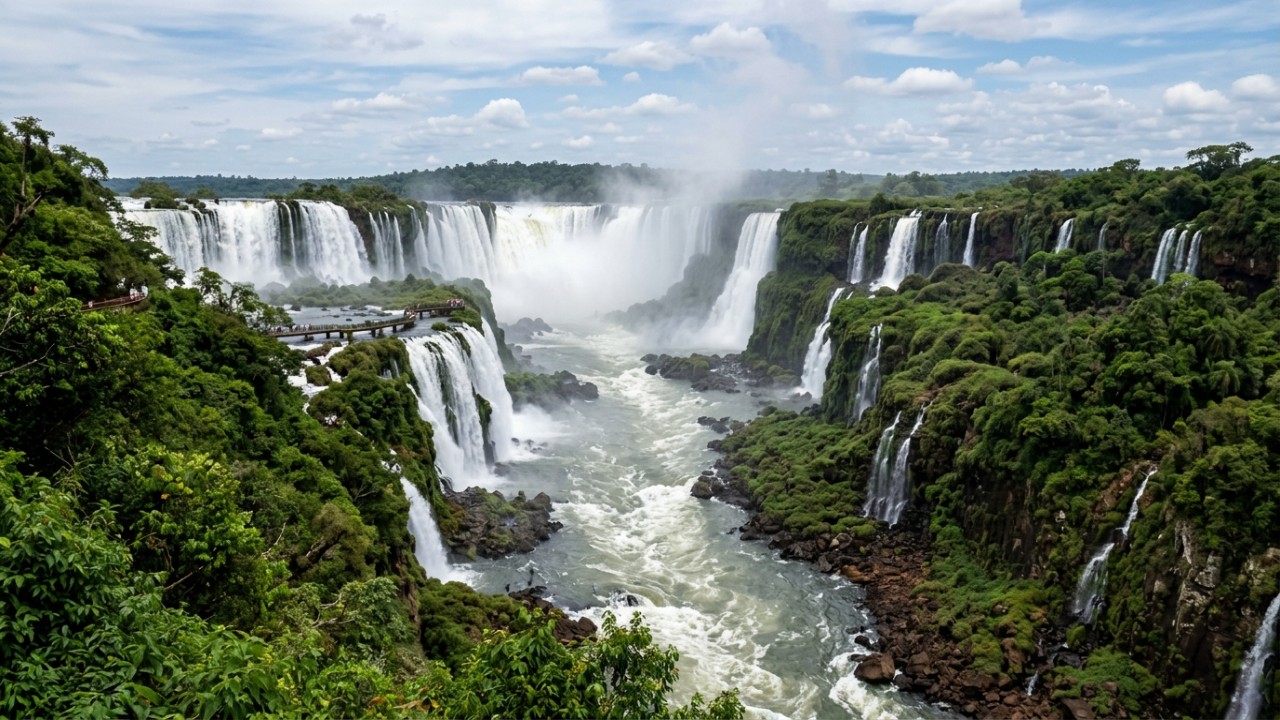 O Parque Nacional do Iguaçu protege paisagens de valor incalculável e abriga uma das maiores quedas de água do planeta.