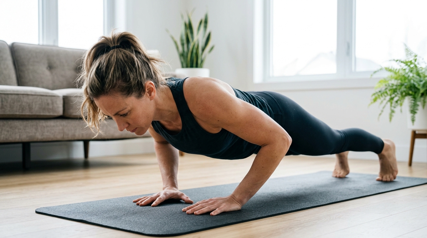 Exercícios de força complementam o pilates e ajudam a combater a flacidez muscular nos membros superiores.