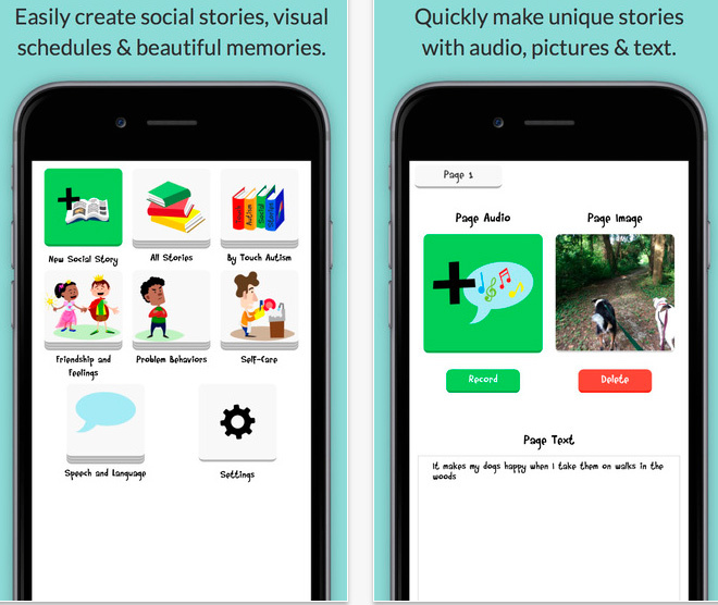 Social Stories Creator and Library for Preschool, Autism and Special Needs