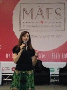 Lígia Guerra no Segundo Seminário Internacional de Mães.