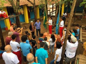 Crianças são guias e gerenciam Memorial do Homem Kariri.