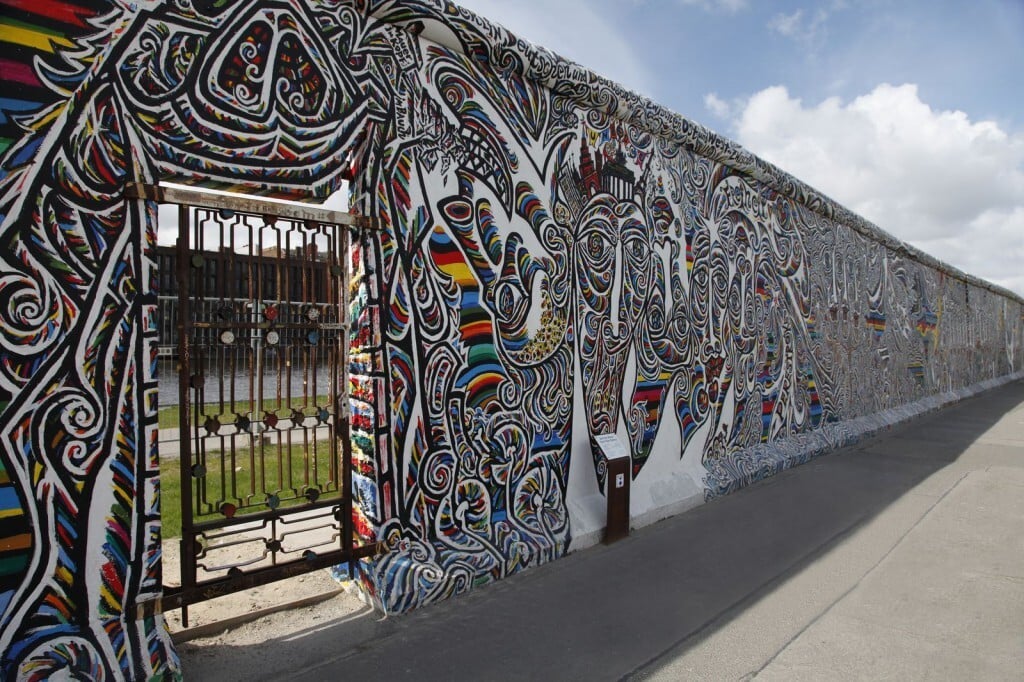 East Side Gallery, em Berlim