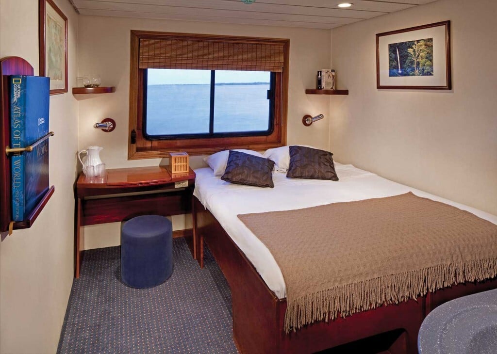 Uma das cabinas do Safari Voyager