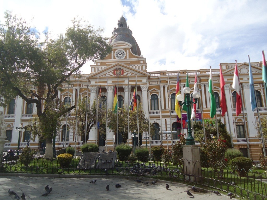 A sede do governo de La Paz