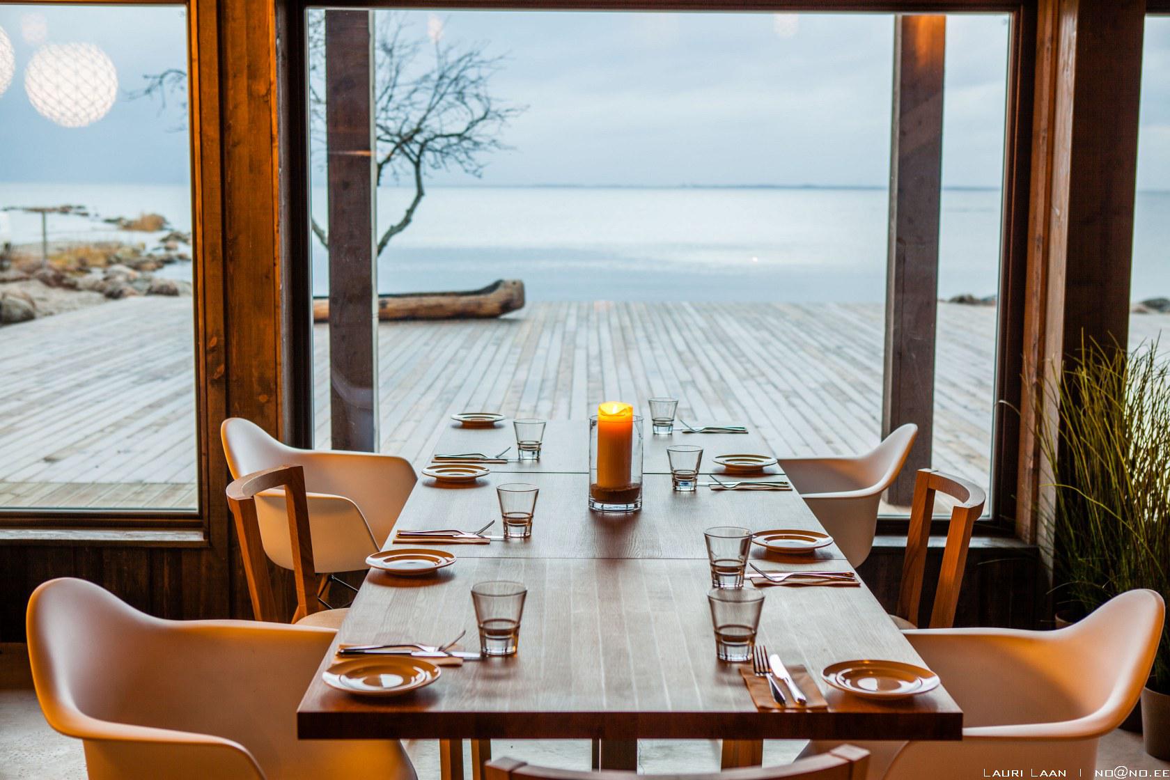 Vista do Ruhe Restaurant, na Estônia