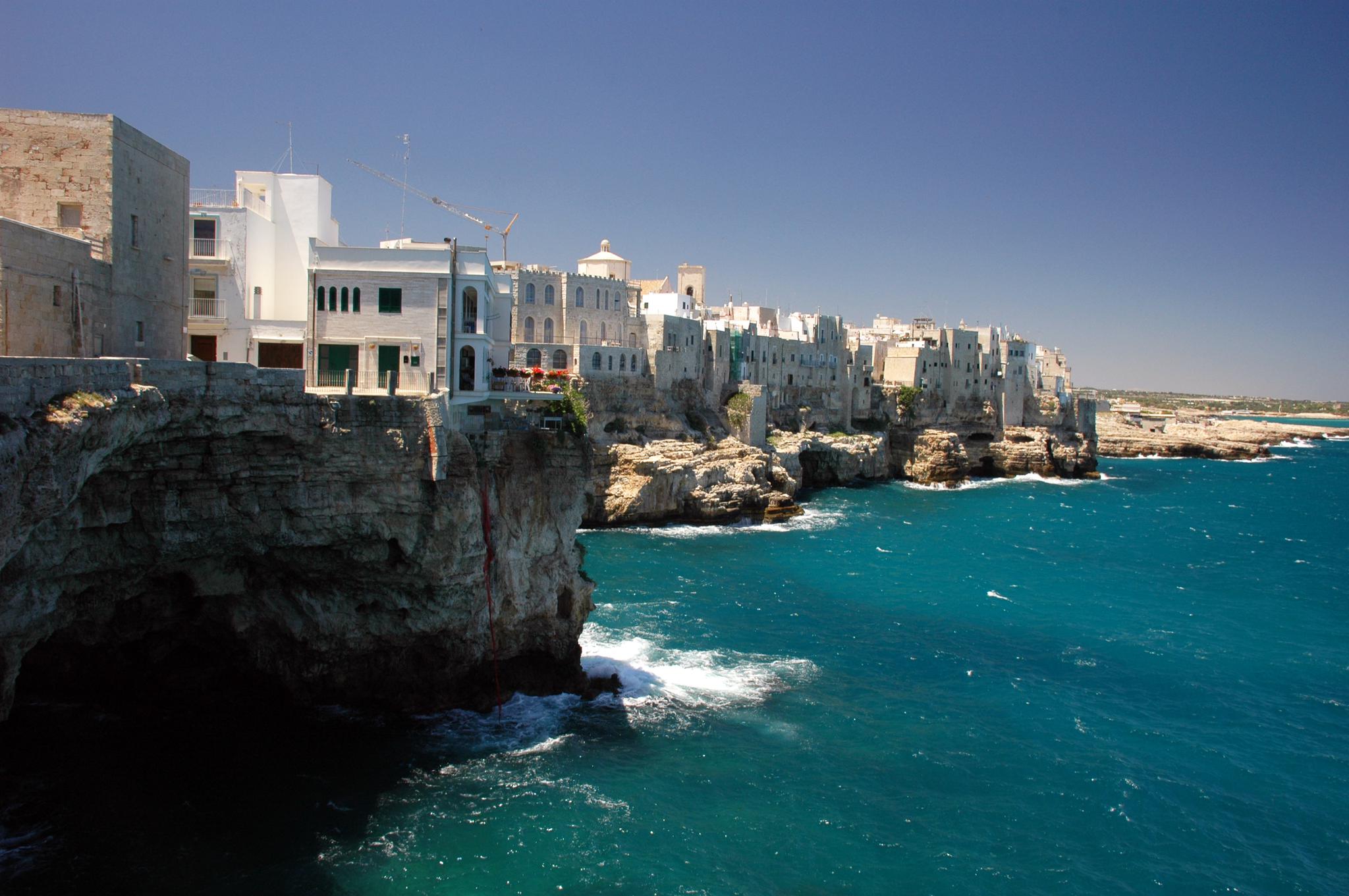 Polignano A Mare, na Itália
