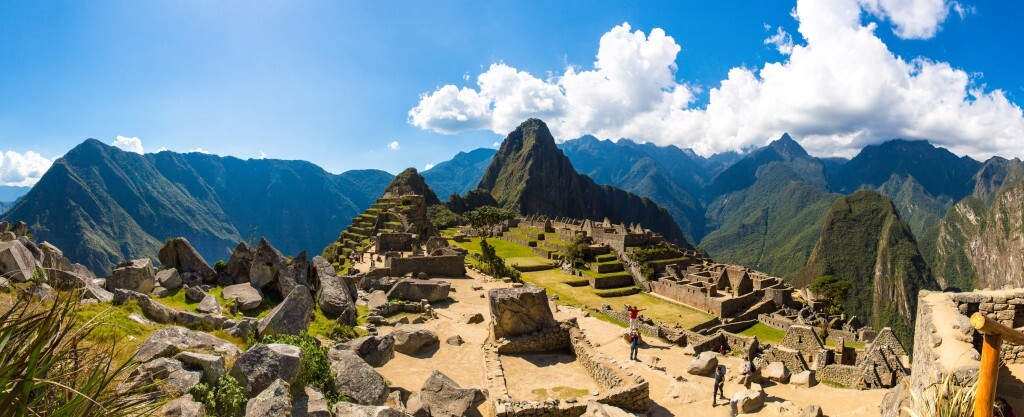 Vista panorâmica das ruínas de Machu Picchu