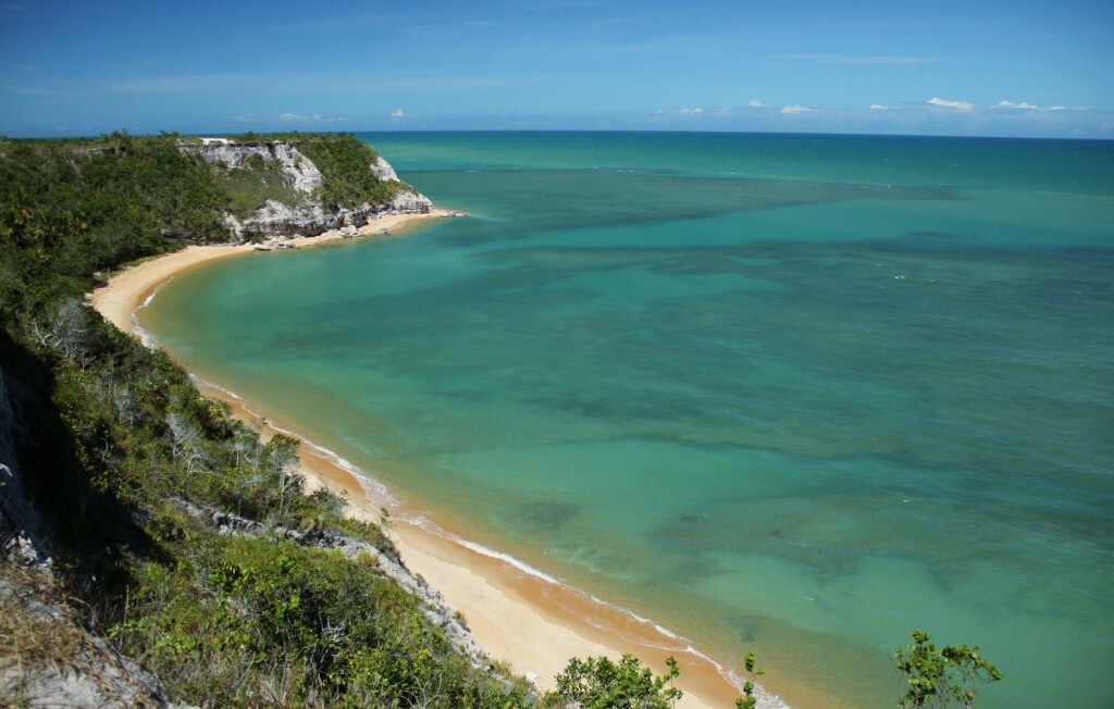 Vista da praia do Espelho