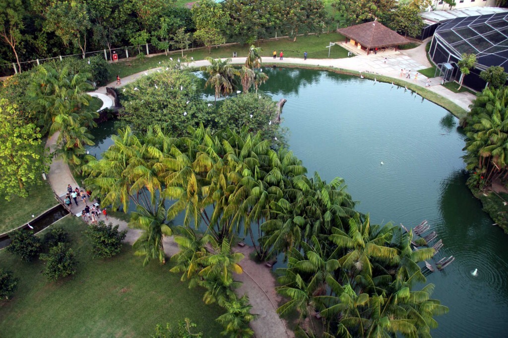 Vista aérea do Mangal das Garças, em Belém