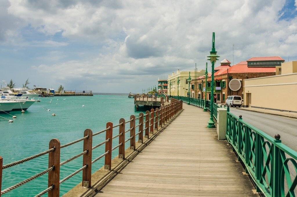 Vista de Bridgetown, capital de Barbados