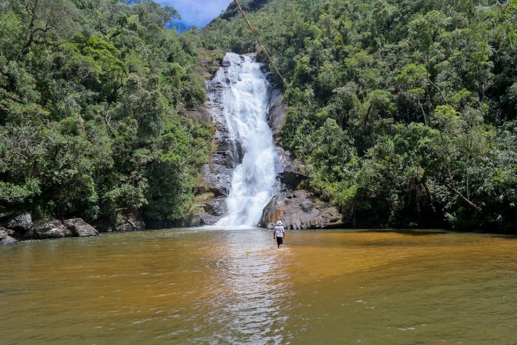 Cachoeira Santo Isidro,e m São José do Barreiro, no interior de SP