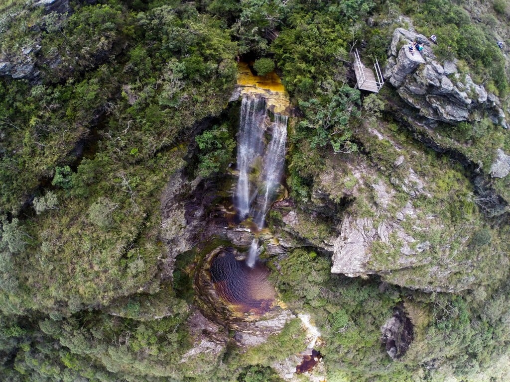 Cachoeira Janela do Céu, em Conceição do Ibitipoca, em Minas Gerais