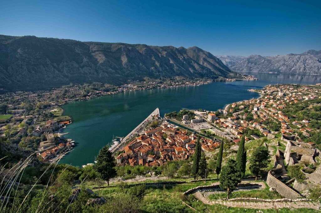 Vista panorâmica de Kotor