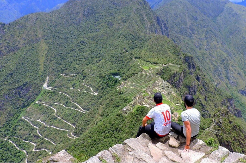 A dupla em Macchu Picchu, no Peru