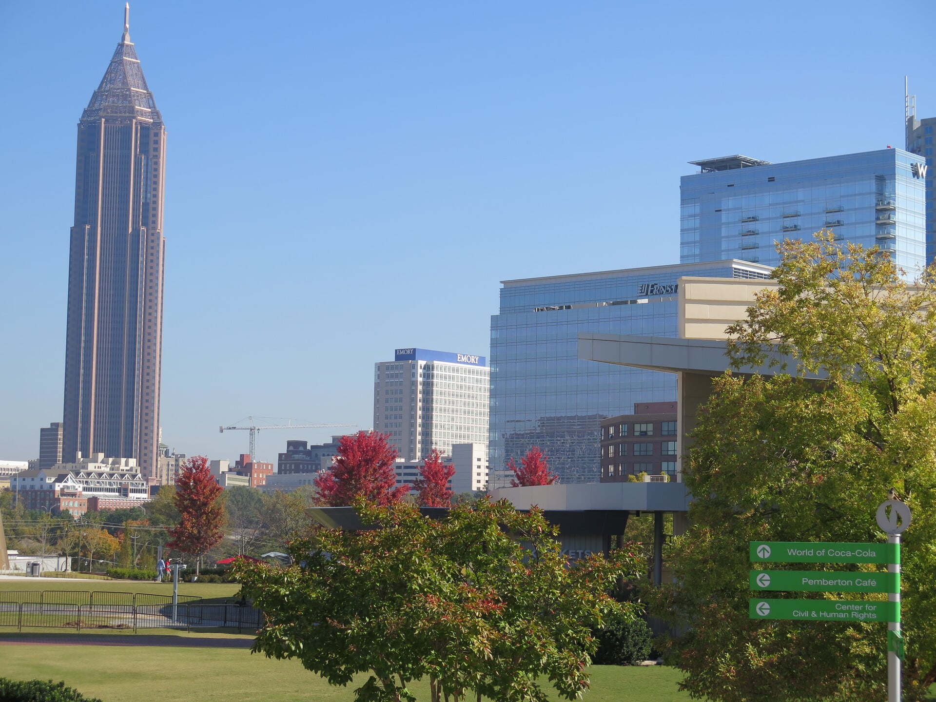 Atlanta é uma cidade com arquitetura super moderna