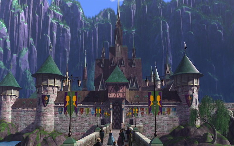 Castelo do filme Frozen. (Fonte: Disney Wikia)