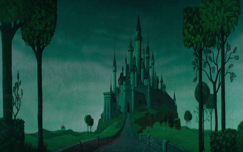 Castelo do filme A Bela Adormecida. (Fonte: Disney Wikia)