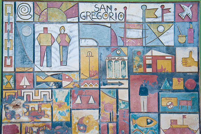 Arte urbana nos muros de San Gregorio