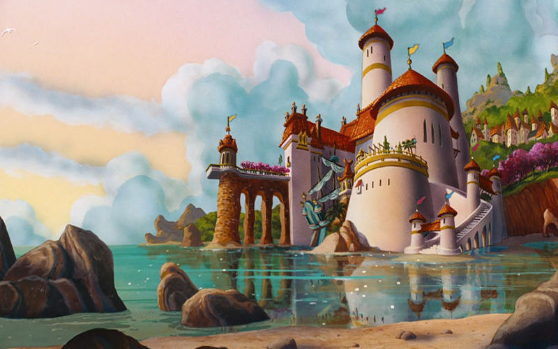 Castelo do filme A Pequena Sereia. (Fonte: Disney Wikia)