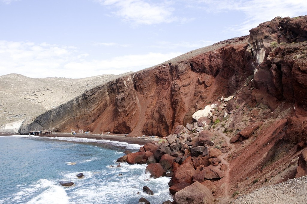 Imagem: Red Beach (Praia Vermelha) – Oia