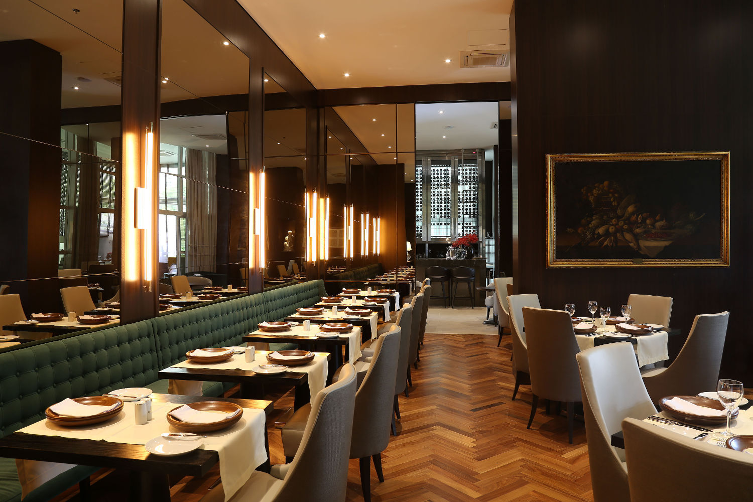 Restaurante do novo hotel Ca’d’Oro, em São Paulo