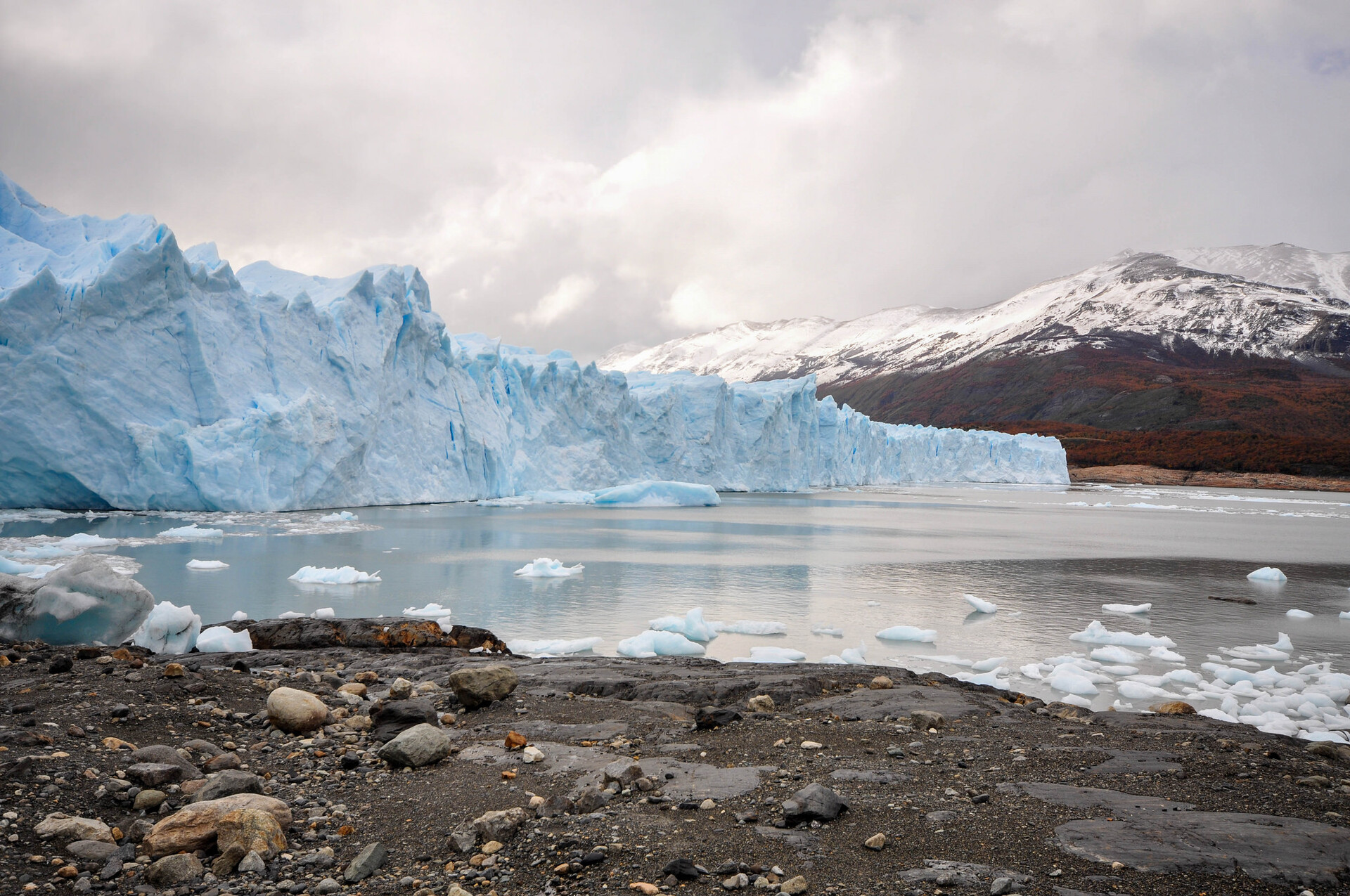 O glaciar Perito Moreno, uma das atrações de El Calafate, na Patagônia argentina