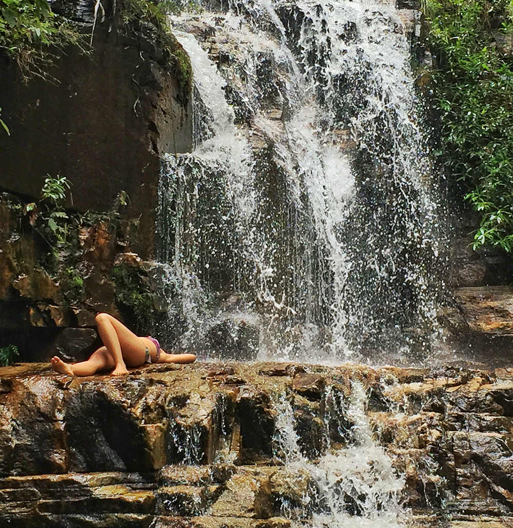 As cachoeiras do Dragão ficam dentro da fazenda do Mosterio Zen Budista Eisho-Ji