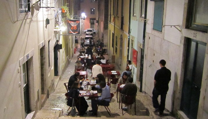 Restaurante no Bairro Alto, em Lisboa