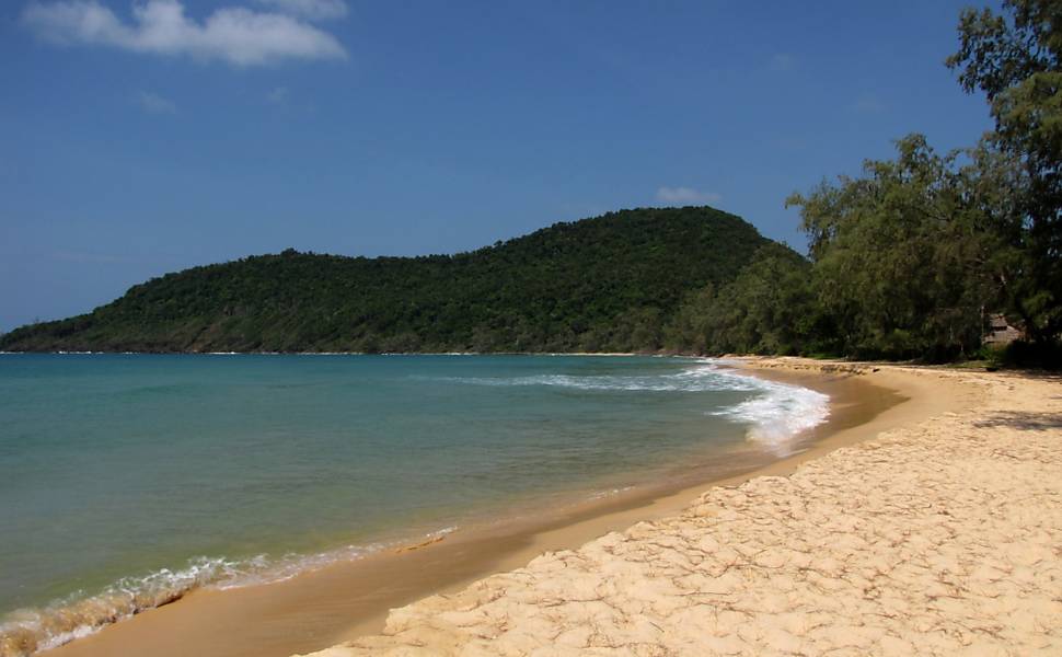 Lazy Beach, na ilha de Koh Rong Samloem, no Camboja