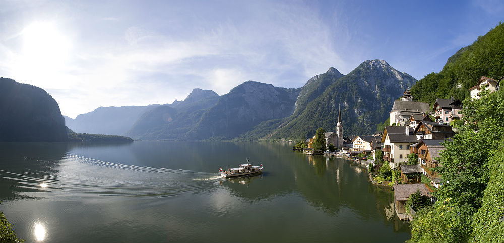 A bela vista de Hallstatt