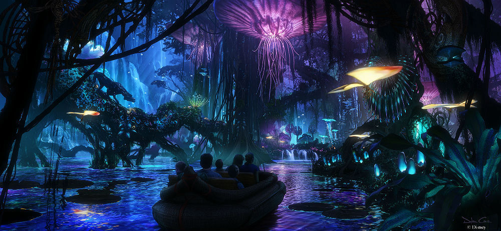 Detalhe da Pandora, nova atração Animal Kingdom inspirada no filme “Avatar”