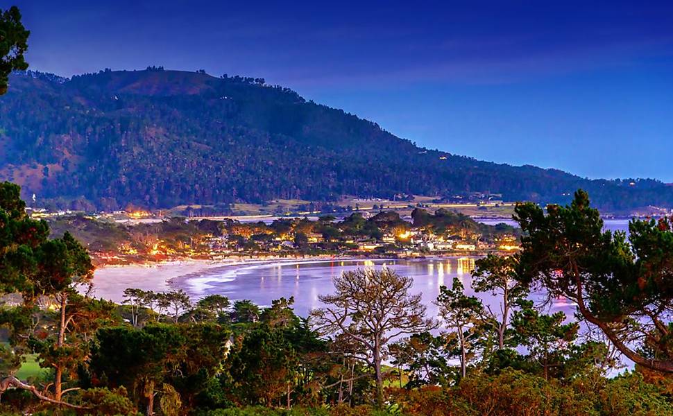 A praia de Carmel, no Estado norte-americano da Califórnia