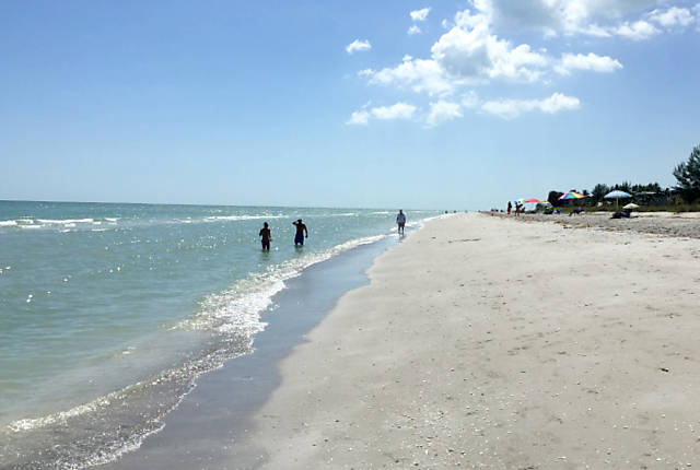 Bowman’s Beach, na ilha de Sanibel, nos Estados Unidos