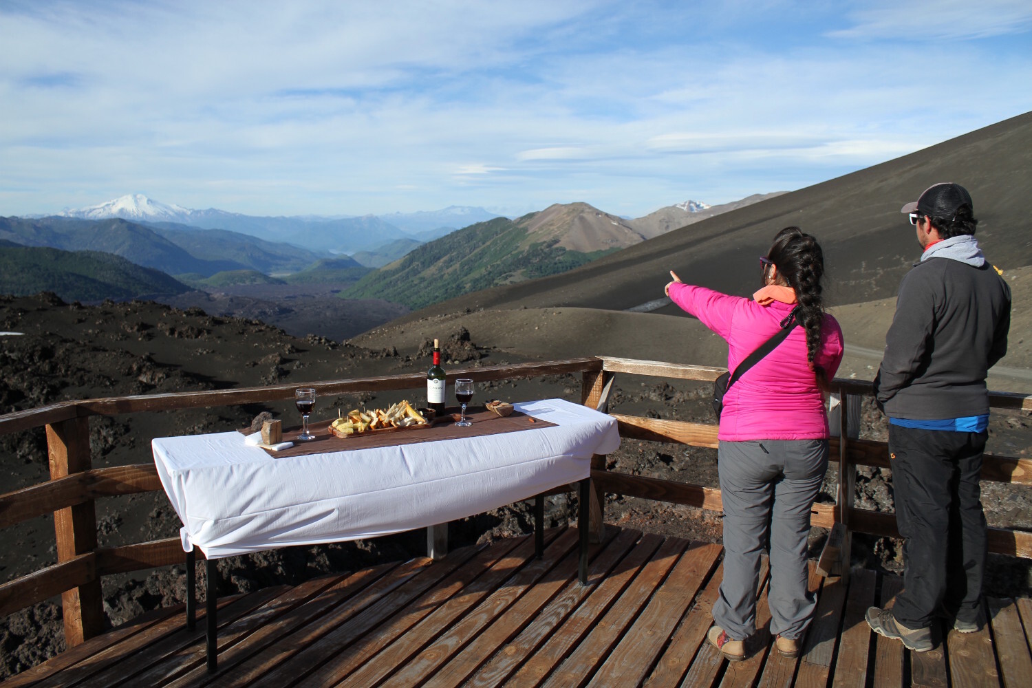 Mirador de los Volcanes, na Reserva Nacional Malalcahuello