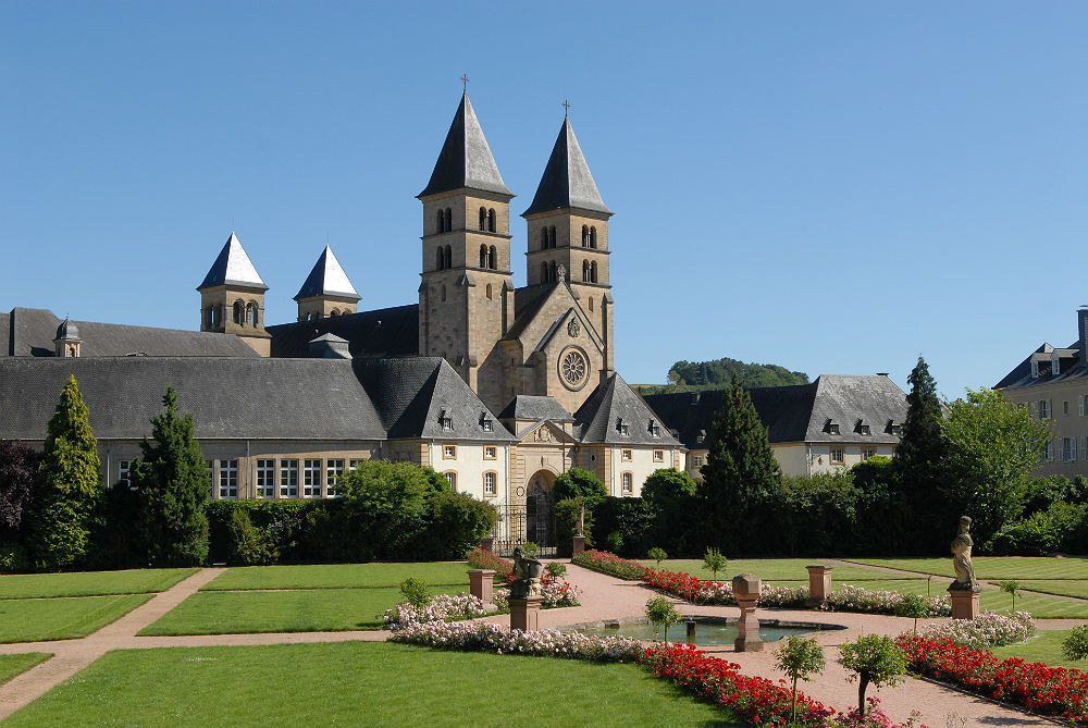 Vista da basílica de St. Willibrord, em Echternach