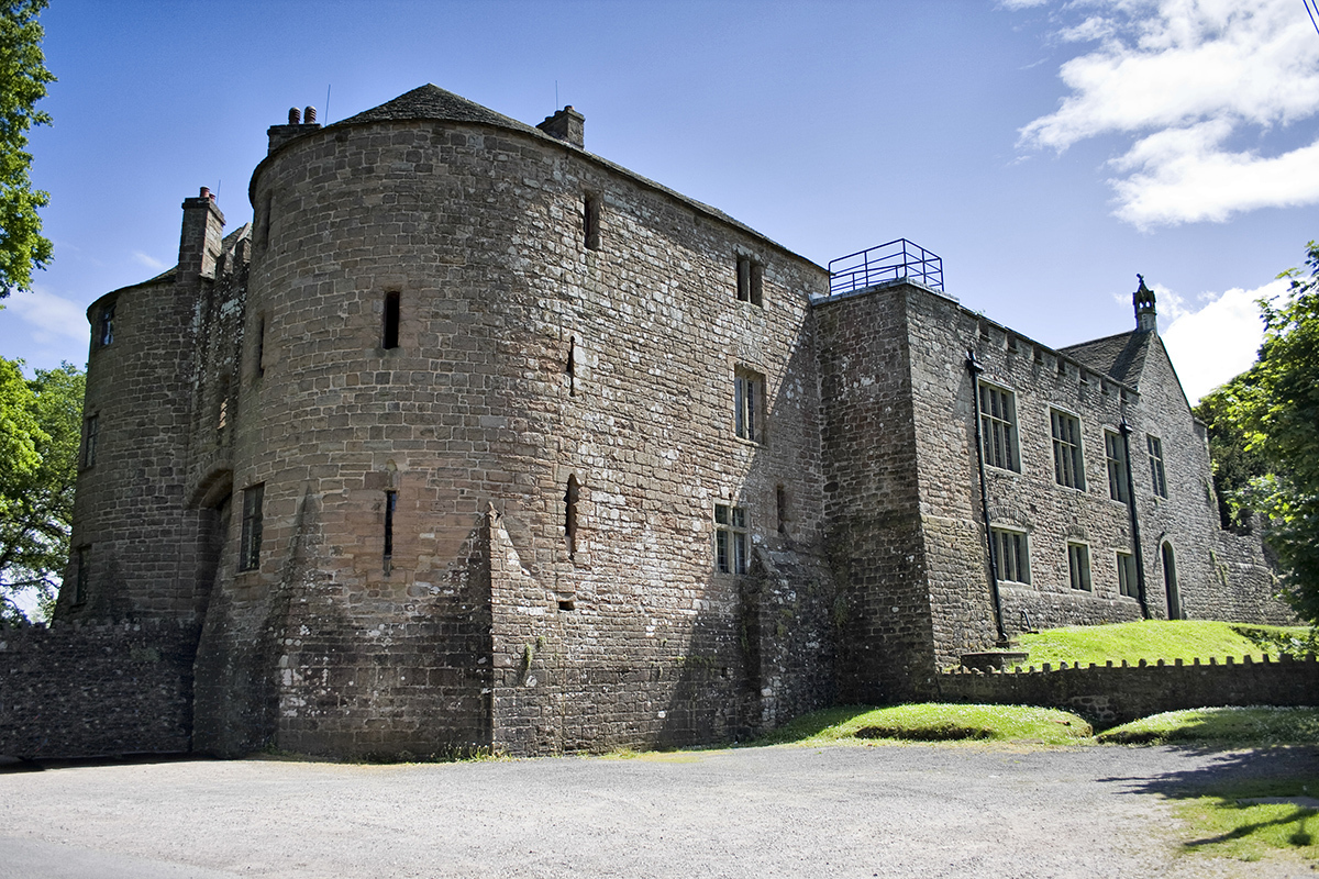 Fachada do Castelo de St. Briavels, no condado de Gloucestershire, no sudoeste da Inglaerra