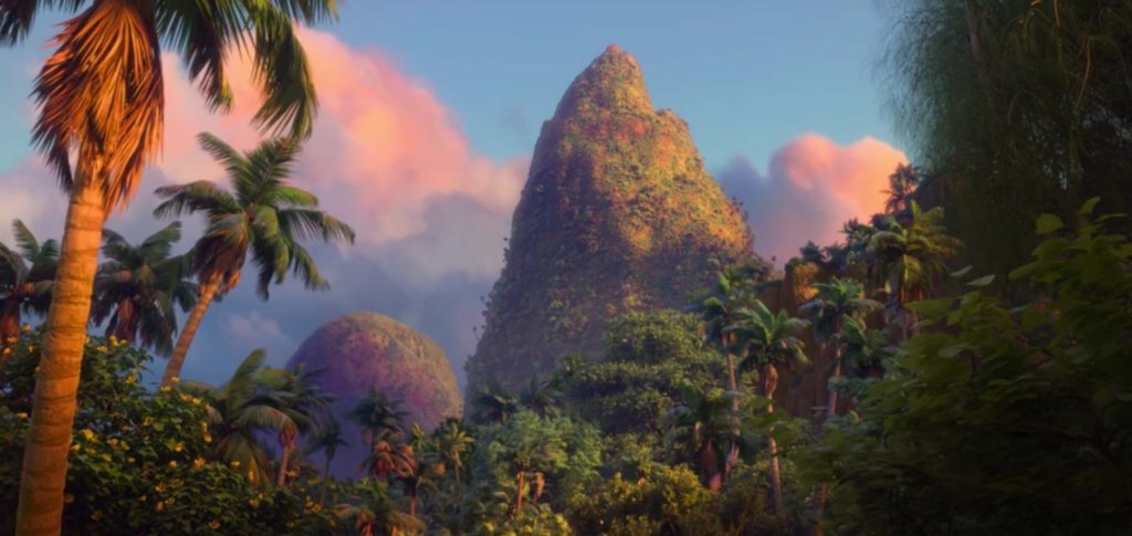 Cena do filme Moana – a ilha Motu Nui