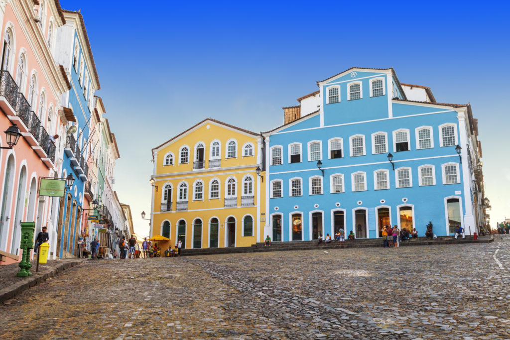 Vista do Pelourinho, no centro histórico de Salvador