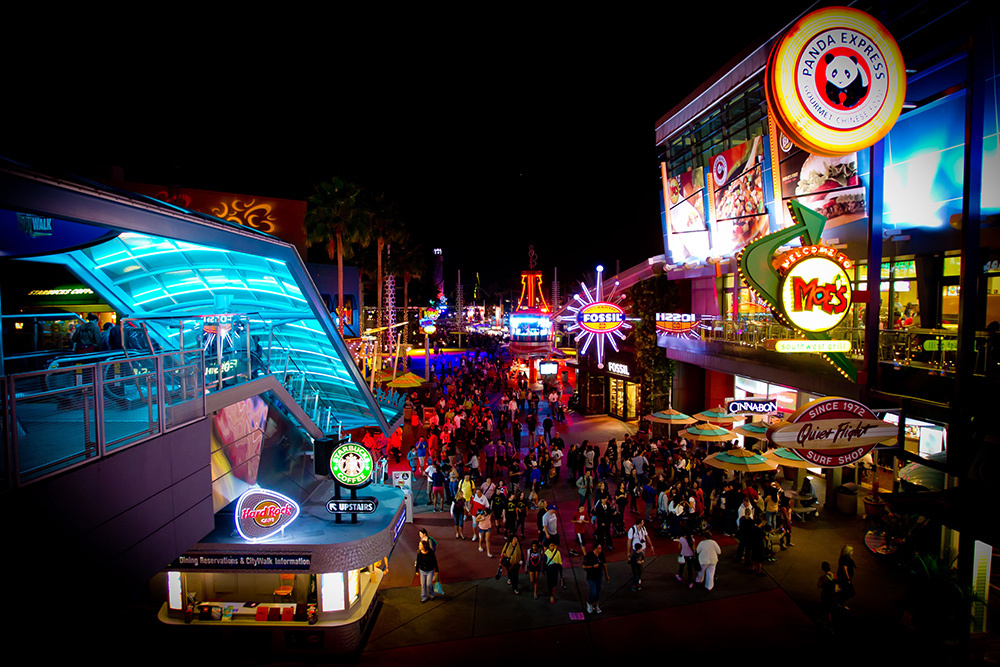 Vista panorâmica da CityWalk