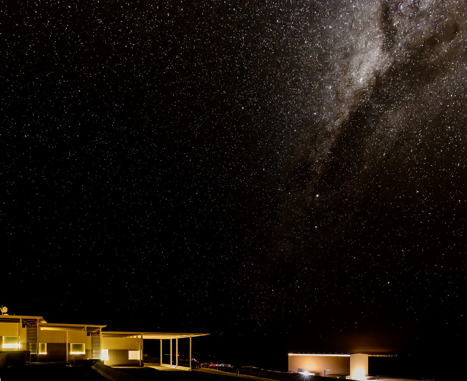 Céu do Atacama visto do observatório ALMA