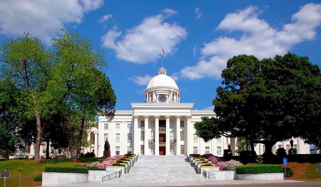 Fachada do Alabama Capitol Building