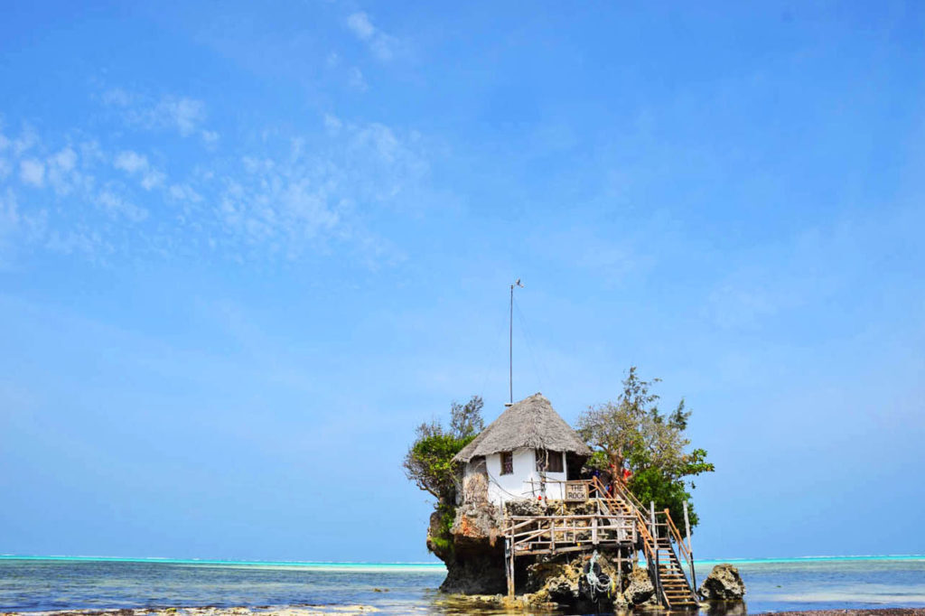 Restaurante The Rock, em Zanzibar